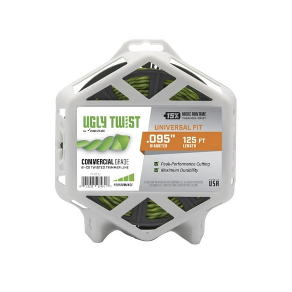 Shakespeare Ugly Twist Commercial Grade Trimmer Line .095 diameter 125 feet