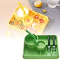 thumbnail image 2 of Baby Silicone Divided Plate Set With Spoon And Fork Toddler Tableware For Kids Mealtime Food Storage And Organization, 2 of 6