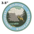 thumbnail image 2 of Wildlife Conservation Enthusiast 3.5 Inch Iron Or Sew On Embroidered Fabric Badge Patch Seek Adventure, National Park Iconic Series, 2 of 2