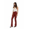 thumbnail image 2 of ZayWay Women's Stretch Bootcut Dress Pants with Pockets - Wear to Work - Ponte Treggings Rust Medium, 2 of 6