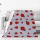 thumbnail image 1 of Balery Ladybug Manta de Felpa Suave y Acogedora – Cobija de Franela Aterciopelada para Cama, Lavable y Cálida para Sofá, Mascotas, Transpirable-50"x40", 1 of 7
