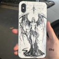 thumbnail image 2 of Clmj-funda de teléfono Punk Cool Angel, carcasa de silicona para iPhone 13, 12 Mini, 11, 14 Pro, Se 2020, X, XR, 7, 8 Plus, XS Max, 2 of 4