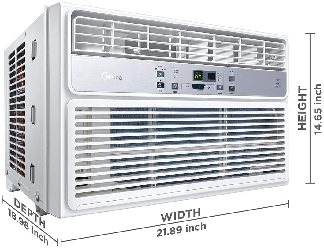 Midea Easycool Window Air Conditioner Cooling Dehumidifier Fan With Remote Control 10 000 Btu Rooms Up To 450 Sq Ft Maw10r1bwt Model Walmart Com Walmart Com