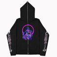 thumbnail image 1 of Sudadera de calavera oscura europea y americana para hombre y mujer, sudaderas con capucha góticas para pareja, sudadera Harajuku con cremallera de gran tamaño 2023, 1 of 5