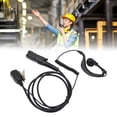 thumbnail image 1 of Auricular Walkie Talkie, Plug And Play Cable PU Auricular En Forma De G Multiusos Transparente Para XPR3300 Para XPR3000 Para XIR P6620 Para MTP3150 Para XIR P6600, 1 of 7