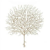 35 in. Plastic Glitter Spray, Gold - Set of 6