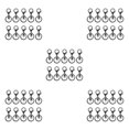 thumbnail image 2 of ZheElen 10pack/lot Metal Key Chain Snap Hooks - Accessories For Personalized Keychain Is Low Swimming black 5Set, 2 of 6