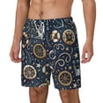 thumbnail image 2 of Gaeub Nautical Mens Swim Trunks Stretch Beach Shorts Quick Dry for Men Swim Shorts Swimwear with Pockets- Small, 2 of 9