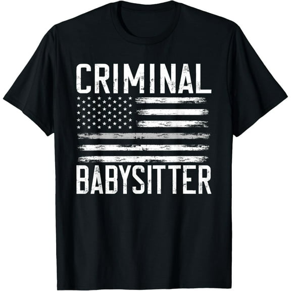 Correctional Officer Criminal Babysitter Thin Grey Line T-Shirt