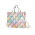 thumbnail image 7 of FORMRS Womens Corduroy Tote Bag Crossbody Shoulder Handbag with Pocket, Colorful Geometric, 7 of 7