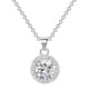 thumbnail image 3 of Collares y colgantes Colgante redondo Clavícula Girasol Collar redondo Diamante Anillo Collar joyería, 3 of 3