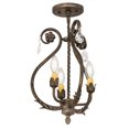thumbnail image 6 of Meyda Tiffany 174340 Antonia 3 Light 12" Wide Semi-Flush Ceiling Fixture - Antique Brass /, 6 of 6
