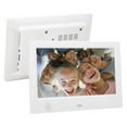 thumbnail image 3 of 7in HD Digital Photo Frame - 800x480 High Definition - Electronic Album with Body Sensor Function - Smart Picture Frame Video Player Display Screen, 16:9, 3 of 7