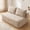 Camel, variant on CQHXIAO Modern Corduroy No-Legs Loveseat Sofa, Compressed 2-Seater for Home Interiors, Black