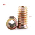 thumbnail image 1 of 20pcs Insert Nuts,Carbon Steel Hex Socket Drive Threaded For Wood Furniture, 1 of 2