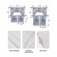 thumbnail image 5 of Boho Blue Flower Swag Curtains for Living Room/Bedroom Windows, Spring Watercolor Country Floral Plant Kitchen Curtains and Valances Set 36 Inch Length, Light Filtering Swags Valance Curtain Panels, 5 of 5