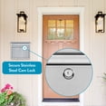 thumbnail image 6 of Architectural Mailboxes Maya Classic Stainless Steel Wall Mount Silver Mailbox, 6 of 8