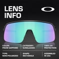 thumbnail image 4 of Oakley Sutro Lite S 0OO9496 Sunglasses Matte Black Frame with Prizm Sapphire Lenses with Official Eyewear Kit, 4 of 6