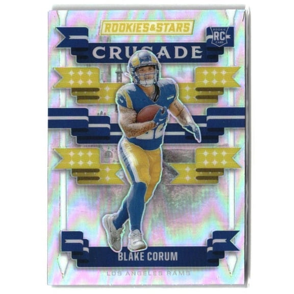 2024 Panini Rookies & Stars Crusade Silver #C-BCM Blake Corum RC Rams Football Card Los Angeles Rams NFL Football Trading Card