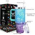 thumbnail image 2 of Mermaid Cup 40 oz Tumbler with Handle and Straw Lid Leak Proof, Mermaid Coffee Travel Mug Gifts for Women Girl Daughter Best Friend Sister Mothers Day Gifts for Mom, 2 of 5