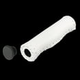 thumbnail image 6 of Pair Universal Faux Leather Retro Handlebar Grips Cover Protector for Mountain Bike Road Bicycle White, 6 of 8