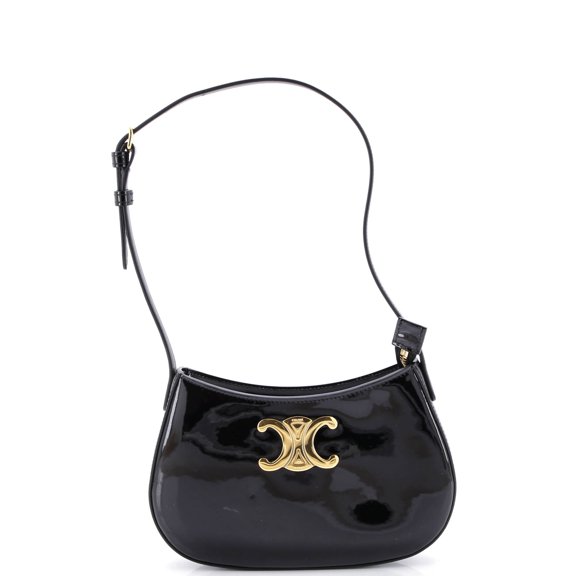 Pre-Owned Triomphe Tilly Bag Patent Medium By Rebag
