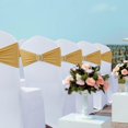 thumbnail image 6 of Spandex Chair Sashes Bands 50 PCS Stretch Chair Ties Bows with Buckle Slider for Wedding Party Banquet Decoration (Gold), 6 of 6