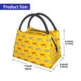 thumbnail image 3 of Vsdgher Leopard Print Print Insulated Reusable Bags with Sturdy Zipper and Handles, Foldable Totes for Hot or Cold Food Bring or Delivery, 3 of 8
