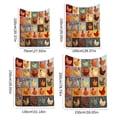 thumbnail image 4 of Vintage Rooster Plaid Print Blanket, Funny Cozy Chicken Throw Farm Quilt Chicken Decorations, Warm Farmhouse Gifts for Adults and Kids for Thanksgiving Winter Holiday, 4 of 7