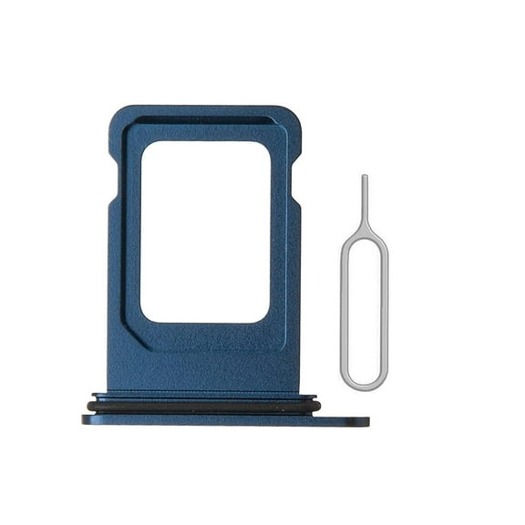 Sim Card Tray Replacement for iPhone 12 Pro and iPhone 12 Pro Max with Waterproof Rubber Ring and Eject Pin  (Pacific Blue)(Single Sim Version)