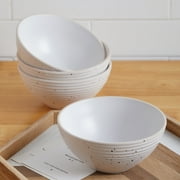 Stone Lain Lauren 16-Piece Dinnerware Set Stoneware, Off White