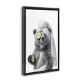thumbnail image 4 of Stupell Industries Fun Bear Face Mask Typography Painting Black Floater Framed Canvas Art Print Wall Art, 17 x 25, 4 of 10