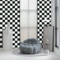 thumbnail image 7 of Lxcreat Black and White Wallpaper Contact Paper Mosaic Checkered Peel and Stick Wallpaper 23.6" x 118" for Kitchen Backsplash Cabinets Shelf Liners Drawers, 7 of 7