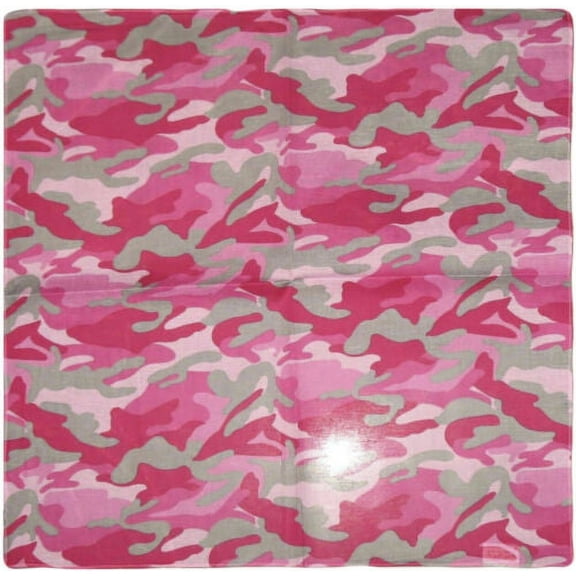 22"x22" Redneck Pink Camouflage Camo Cotton Bandana Bandanna