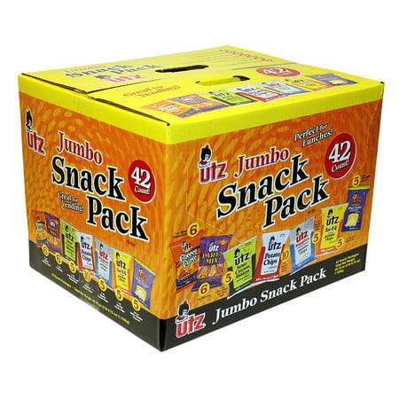Utz Variety Snacks Pack, 1 oz, 42 Count