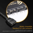 thumbnail image 2 of RGB Fan Hub ARGB Cable Splitter Hub Adaptador Computadora PC Accesorios (SATA), 2 of 4