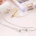 thumbnail image 5 of Shisuyan Chaîne de Lunettes Rétro Lunettes de Soleil Lunettes de Lecture Retenue Sangle Lunettes Cordon Cordon (Argent), 5 of 5