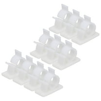 Adhesive Cable Management Clip 30Pcs PE Cord Clamps 13 to 16mm Adjustable USB Cords Mouse Cables White