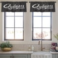 thumbnail image 4 of LALILO Kitchen Curtain Valance Ikat And Boho Traditional Rod Pocket Window Curtain 52"x 18" Set of 2, 4 of 7