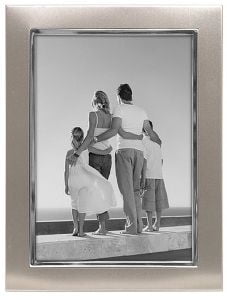 Photo 1 of 8x10 Picture Frame UPTOWN METAL - Silver Two-Tone