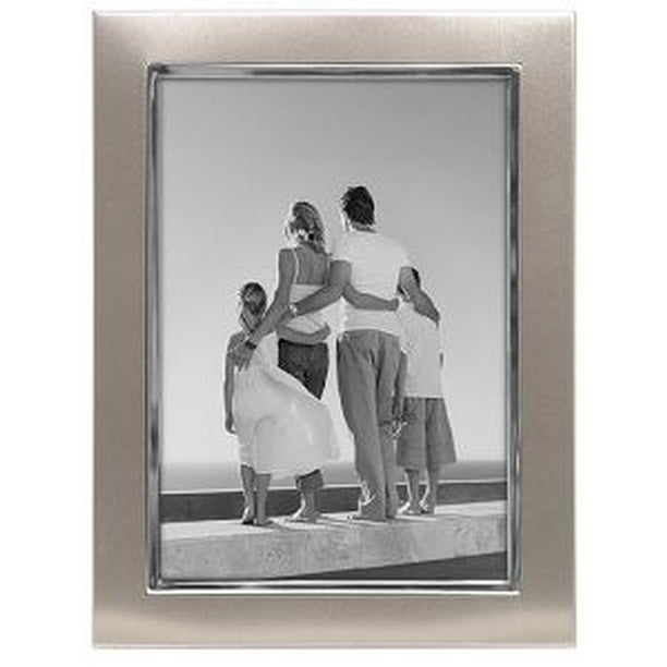8x10 Picture Frame UPTOWN METAL Silver TwoTone