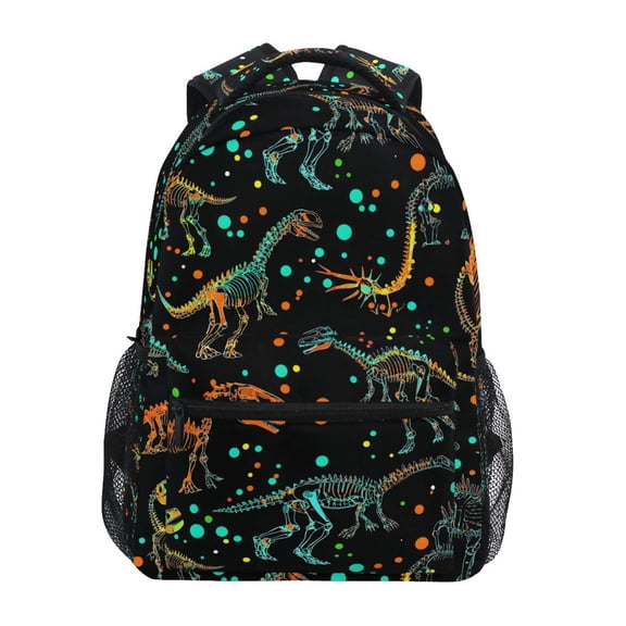 ALAZA Stylish Backpack Cartoon Dinosaur Elementary Bookbag Personalized Laptop School Bags Travel Daypack