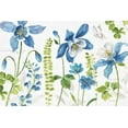 thumbnail image 2 of Audit, Lisa 14x11 White Modern Wood Framed Museum Art Print Titled - Blue and Green Garden I, 2 of 4