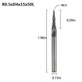 thumbnail image 2 of Scienceny Molino rebanador de acero de tungsteno recubierto, profesional, portátil, fábrica de negocios, fresado Manual de carpintería, accesorios de Kits y herramientas para tallar 0.5x15mm Scienceny TO010134-02, 2 of 5