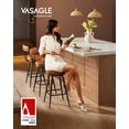 thumbnail image 2 of Taburetes de bar de la colección VASAGLE EKHO, juego de 2 unidades, color marrón caramelo, 2 of 9
