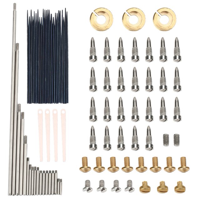Kits de Mantenimiento de Reparación de Saxofón Alto, con Rodillos, Needle Springs, Rat-tail Screws, Reeds, Reed Screws, Tornillos de Ajuste, Tuercas, Tornillos de Cabeza Redonda Amonsee NO