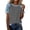 Gray, variant on Womens Casual T Shirts Color Block Crew Neck Shirt Tops for Women Summer Fashion Short Sleeve Clothes