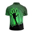 thumbnail image 5 of LIIPEE Halloween Graphic Polo Shirt For Men Short Sleeve Tennis Collar Shirts Male Comfortable Breathable Polos,XXXXXL, 5 of 5