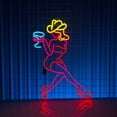 thumbnail image 2 of Glowneon Sexy Girl Drinks Neon Signs, Abstract Art Bar Pub Decor, 2 of 4