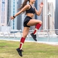 thumbnail image 6 of Lsque Happy New 2025 Year Pattern Sport Compression Socks for Men & Women 15-20 mmHg Knee High Nurse Pregnant Running Medical and Travel Athletic, 6 of 6